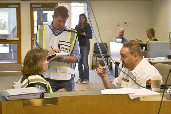 Inside the Emergency Operations Center in the Sequim Transit Center