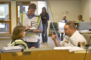 Inside the Emergency Operations Center in the Sequim Transit Center