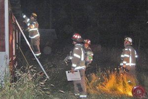 Vacant house burns near Kirk Road
