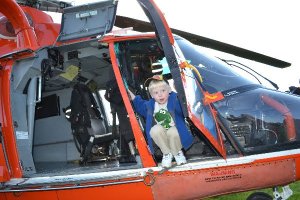 Choppers, sirens and ladders at safety fair