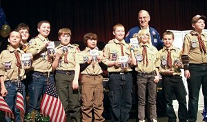 Scouts celebrate at ‘Blue and Gold’ event