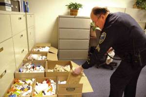 Prescription drugs collected through special event