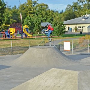Cycling crash causes concern at Skate Park