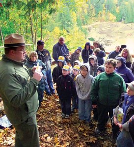 Scouts tour Elwha Dam site