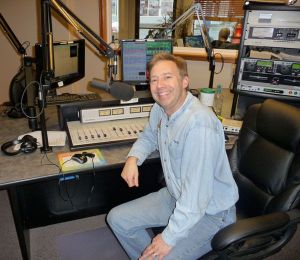 General manager and co-owner of KONP Todd Ortloff poses in the all-digital control room.