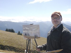 Painter Ken Faulks of Victoria