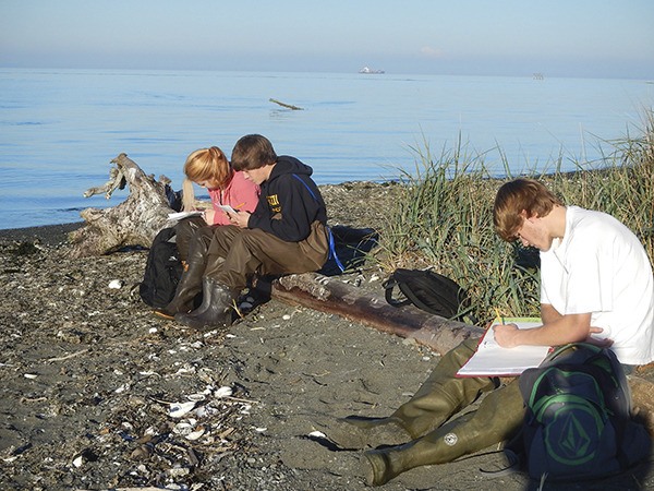 Sequim High School students Emily Larson