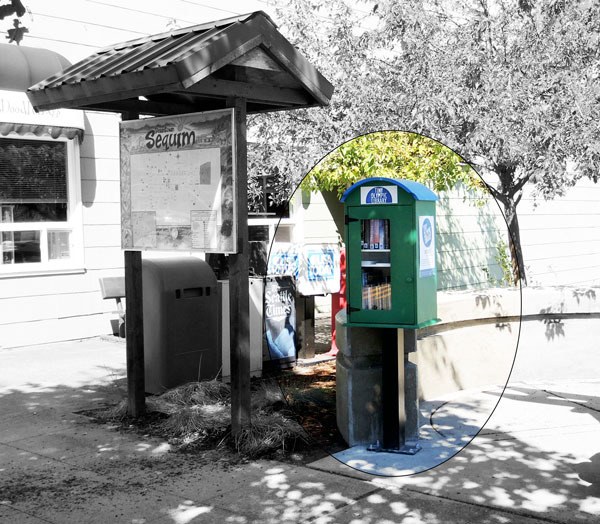 Sequim’s Tiny Olympic Library is at Seal Street Park in downtown Sequim.