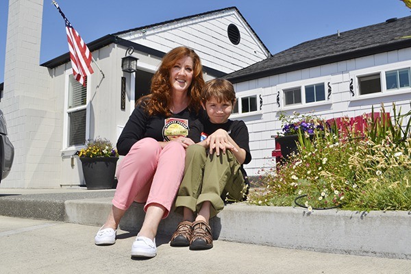 Tracy Blume and grandson Killian