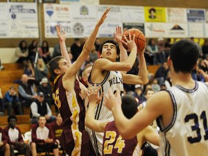 With four Kingston defenders closing in