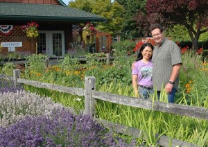 Jee and Bruce Miller at their Fat Cat Garden and Gifts.S