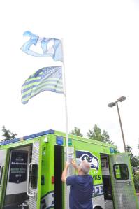 The Dungeness Bay Sea Hawkers — a local Seahawks fan club — and fellow ’Hawks fans host a rally at noon Saturday