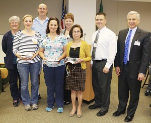 Pictured are (back row