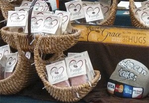 WeDo Fudge brings their sweet samplings to the Sequim Farmers Market this month.