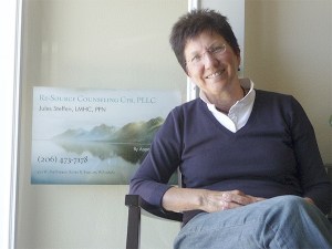 Licensed mental health counselor Jules Steffen invites residents suffering with emotional pain to team up with her and begin a healing process.