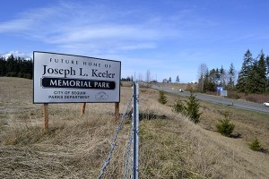 A portion of Keeler Park may play a role in providing right of way for shifting the intersection of Happy Valley Road about 200 feet to the west as an interim solution to create safer passage from Happy Valley to U.S. Highway 101.