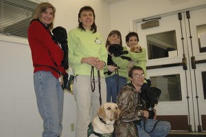 Puppy raisers Kim Rosales