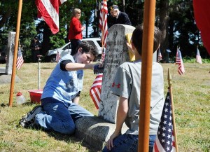 Sequim youths (from left) Ayden Humphries