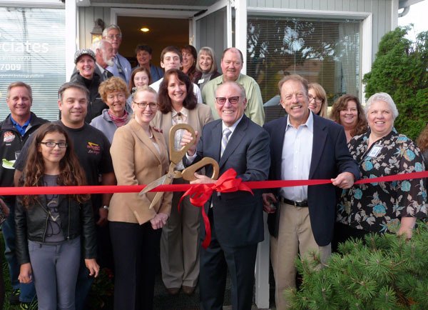 A small crowd attended the ribbon cutting