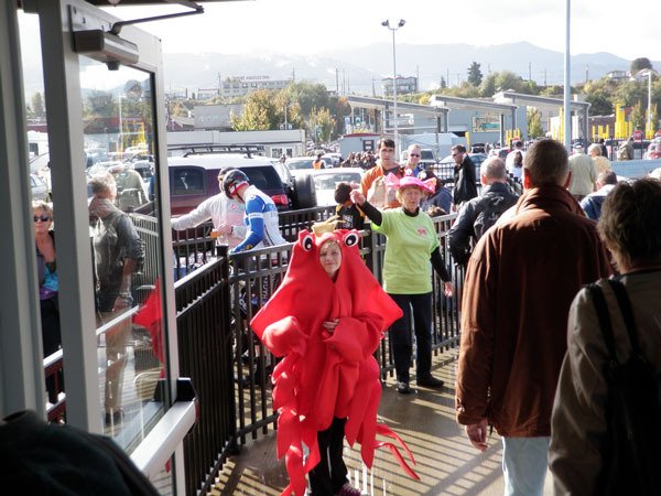 Crabfest promoters JoNell Hill (left