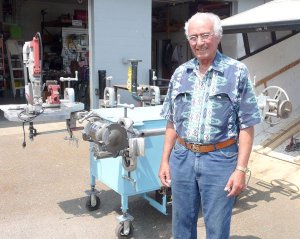 Roger Maes invented this mobile work station for industrial application