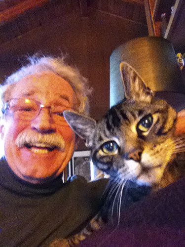 Greg Madsen and Dexter the cat