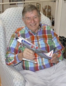 Capt. Dan Gellert said his favorite aircraft to fly over his long career was the Lockheed Electra because it was the first plane he was a captain on in 1970.