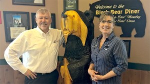 Owner Bret Wirta and general manager Linda Donaghay.