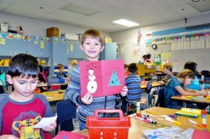 First-graders in Monique Brasher’s classroom