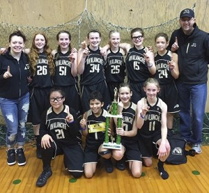 The Olympic Avalanche celebrate another tournament win. The team includes (back row