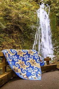 About 20 members of the Sunbonnet Sue Quilt Club worked to create the “Pathway Thru the Stars” raffle quilt