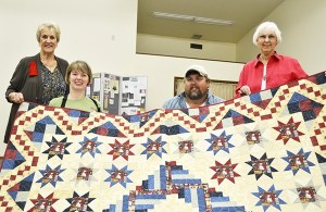 A patriotic flag made by Bonnie Hardman