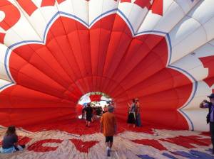 Visitors can go inside a balloon both days with a suggested donation to support the Dream Catcher Balloon program. Photo by Judy Larimore