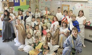 Greywolf third-graders from Sheri Burke’s and Shannon Green’s classes recently completed a study unit on Rome by dressing as the ancient Romans did.