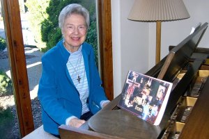 Coordinator Karen Williamson and a team of volunteers make the meditative Taizé  service simple for newcomers.