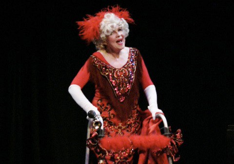 Olivia Shea as Carol Channing in “Forbidden Broadway.”