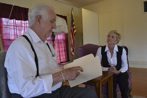 Paul Martin and Carol Swarbrick Dries play a fire captain and college professor in “The Guys” likely for the last time at 7 p.m. Thursday