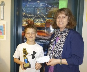 Student Nicholas D’Amico and teacher Debra Beckett