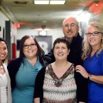 The Clallam County jail&rsquo;s medical team is the first on the West Coast and the only in the state to treat heroin addicts with Suboxone. From left are Nurses Celestinna Davidson and Candace Priest, social worker Stephanie Diltz, doctor Art Tordini and Health Services Administrator Julia Keegan. (Jesse Major/Peninsula Daily News)