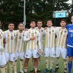 Peninsula College photo                                The Peninsula College men&rsquo;s soccer players named to the Northwest Conference All-Star North-East squad. From left are DemarStewart, Salvador Vargas, Juan Carrillo, Cesar Gervacio, Jason Ramos, Jose Soto, Marlon Nava and Brannon Dwyer.