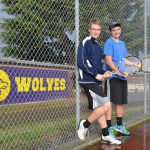 Sequim seniors Justin Porter and Stephen Prorok took fourth at the West Central Districts III doubles tournament on Friday-Saturday, Oct. 28-29. Sequim Gazette photo by Matthew Nash