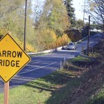 Clallam County staff anticipates replacing the 1956 McDonald Creek Bridge sometime in 2017. A decision to reroute traffic during construction hasn&rsquo;t been determined. Two options so far include detouring traffic for up to eight months or placing a temporary bridge nearby for about $1.7 million extra. Sequim Gazette photo by Matthew Nash