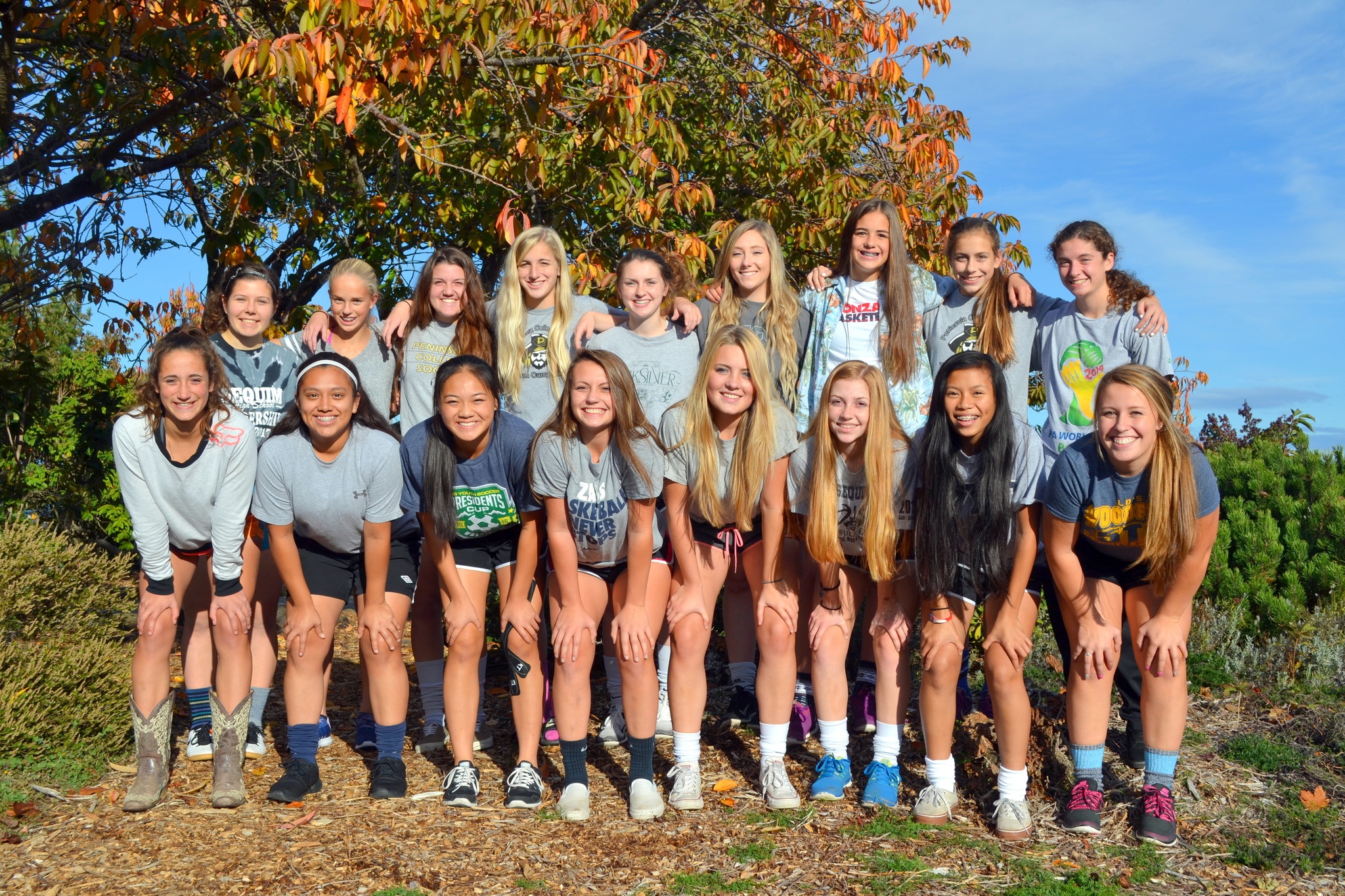 Sequim High School&rsquo;s girls soccer team won a school record 10 wins this regular season. They also won their first postseason appearance against Steilacoom on Oct. 30. Varsity players include, from top left, Abigail Hansted, Eden Johnson, Erin Vig, Claire Henninger, Gabby Happe, Adare McMinn, Hope Glasser, Jessica Dietzman, Claire Payne; front left, Yana Hoesel, Nathalie Torres, Shayli Schuman, Bobbi Sparks, Cristina Williams, Daisy Ryan, Kristina Mingoy and Chloie Sparks. Sequim Gazette photo by Matthew Nash