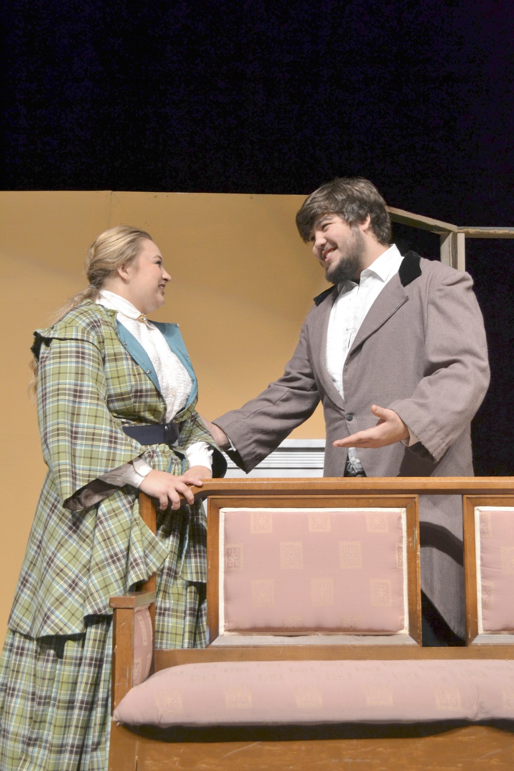Jack Dismore&rsquo;s John tries to woo Victoria Hall&rsquo;s Meg March in Sequim High School&rsquo;s &ldquo;Little Women.&rdquo;