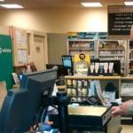 Clallam County Sheriff&rsquo;s Deputy Don Kitchen buys some groceries for an Army veteran after encountering the man during an &ldquo;erratic driver&rdquo; call in the Sequim area.                                Photo courtesy Clallam County Sheriff&rsquo;s Office