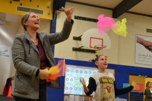 Helen Haller does the Turkey Trot