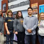 Sequim High choir singers (from left) Tomi Wilson, Thomas Arnesen, Colleen Carpenter, 
Silas Baird and Victoria Hall are raising funds to attend a festival in New York City in February. Photo by Patsene Dashiell