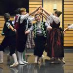Olivia Gray dances with fellow performers with Sequim Ballet&rsquo;s &ldquo;The Nutcracker&rdquo; during a preview of their performance on Dec. 2 inside the Sequim Civic Center. They&rsquo;ll perform four shows Dec. 16-18 at Olympic Theatre Arts. Sequim Gazette photo by Matthew Nash