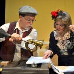 Sean Clark and Karen Pritchard, Foley sound effects actors, recreate noises for the live radio play &ldquo;It&rsquo;s a Wonderful Life&rdquo; from Dec. 8-11 at Olympic Theatre Arts Center.
