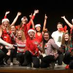 Sequim Senior Class President Danica Miller said many seniors were happy to participate in singing and dancing for &ldquo;A Holiday Spectacular&rdquo; even though many of them aren&rsquo;t singers or dancers. Sequim Gazette photo by Matthew Nash